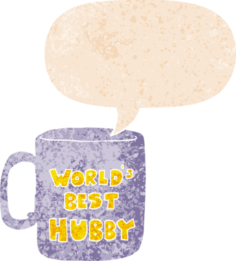 Dünyalar en iyi koca suratlı, grunge 'da konuşma balonu olan sıkıntılı eski tarz bir insan tarafından çizilmiş.