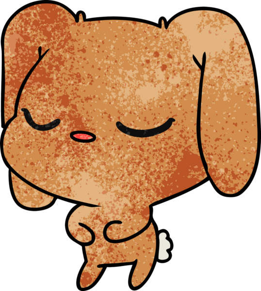 Bir insan tarafından çizilmiş kawai tavşanının serbest çizimi.