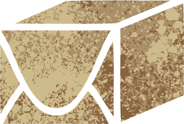 Bir insan tarafından çizilmiş bir kağıdın retro çizim stili karikatürü