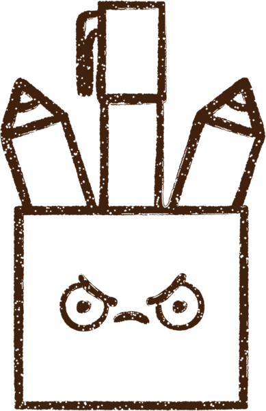 Bir insan tarafından çizilmiş kalem kavanozu kömürü çizimi