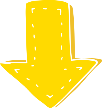 bir insan tarafından çizilmiş düz renkli çizgi film