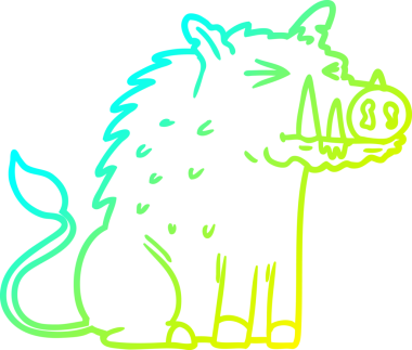 Bir insan tarafından çizilmiş bir çizgi roman çizimi.