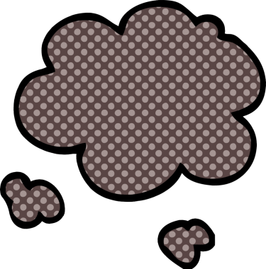 Bir insan tarafından çizilmiş karalama dumanı.