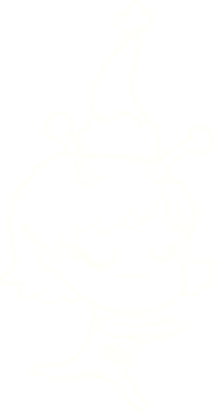 Bir insan tarafından çizilen Noel Uzaylı Tebeşiri