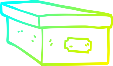 Bir insan tarafından çizilmiş bir karikatür ofisinin soğuk gradyan çizimi.