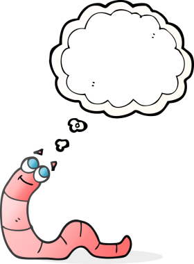 Bir insan tarafından çizilmiş serbest çizim balon solucanı.