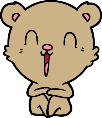 Bir insan tarafından çizilmiş bir çizgi film karakteri.