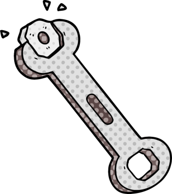 Karikatür anahtarı bir insan tarafından çizilmiş.