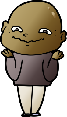 Bir insan tarafından çizilmiş ürkütücü bir çizgi film.