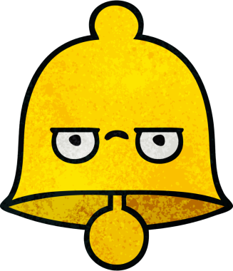 Bir insan tarafından çizilmiş eski grunge desenli bir çan.