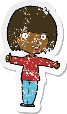 Bir insan tarafından çizilmiş mutlu bir karikatürün gerilimli yapıştırması.