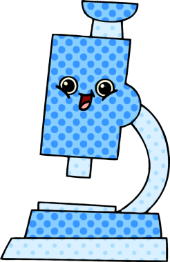 bir insan tarafından çizilmiş mikroskop tarzı çizgi roman