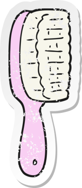 Bir insan tarafından çizilmiş karikatür fırçasının gerilimli yapıştırması