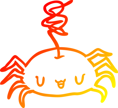 Bir insan tarafından çizilmiş bir cadılar bayramı örümceğinin sıcak çizgi çizimi