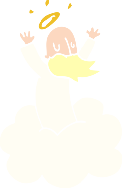 Karalama Tanrısı bir insan tarafından bulutlara çizilmiş.