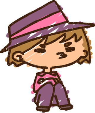 Moda Çocuk Tebeşiri Bir insan tarafından çizilmiş