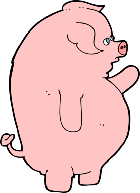 Bir insan tarafından çizilmiş şişman bir çukur.