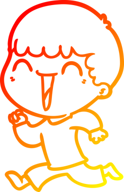 Bir insan tarafından çizilmiş mutlu bir adamın çizgi çizimi.