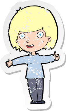 Bir insan tarafından çizilmiş mutlu bir karikatürün gerilimli yapıştırması.