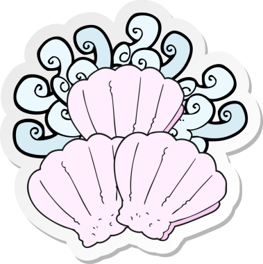 Bir insan tarafından çizilmiş bir karikatür kabuğunun etiketi