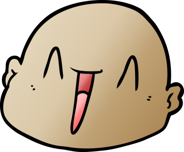 bir insan tarafından çizilmiş kel bir adam.