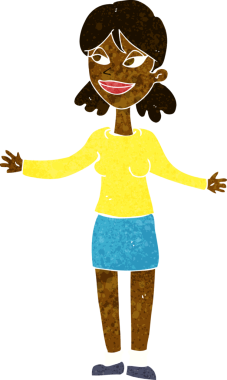 Bir insan tarafından çizilmiş el çizimi karikatür