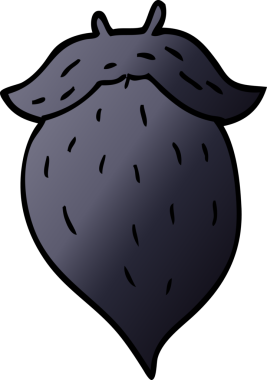 Bir insan tarafından çizilmiş sahte sakal.