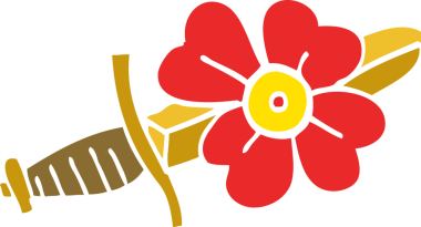 Bir insan tarafından çizilmiş karalama dövme hançeri sembolü.