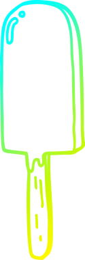 Bir insan tarafından çizilen lolipopun soğuk gradyan çizimi