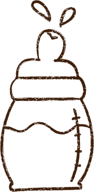 Bebek Şişe Kömürü Bir insan tarafından çizilmiş