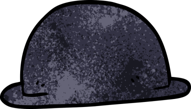 Bir insan tarafından çizilmiş karalama şapka.