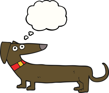 Bir insan tarafından çizilmiş serbest çizim baloncuklu sosis.