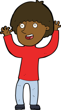 Bir insan tarafından çizilmiş mutlu çocuk çizgi filmi.