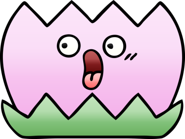 Bir insan tarafından çizilmiş bir nilüfer çiçeğinin gölgeli karikatürü.