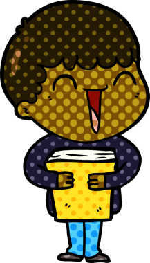 Bir insan tarafından çizilmiş mutlu bir adam.