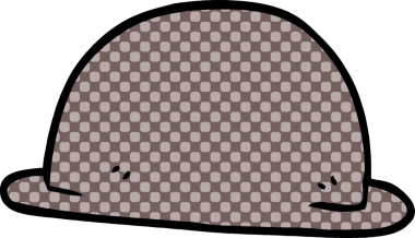 Bir insan tarafından çizilmiş karalama şapka.