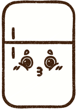 Bir insan tarafından çizilmiş buzdolabı tebeşiri