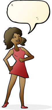 Bir insan tarafından çizilmiş konuşma balonu olan gururlu bir karikatür.