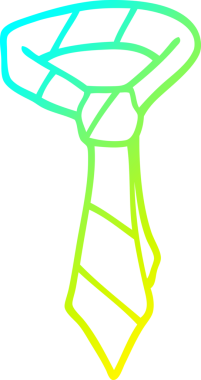 Bir insanın çizdiği karikatür çizgisinin soğuk gradyan çizgisi