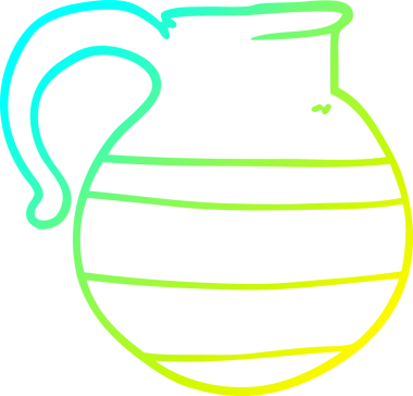 Bir insan tarafından çizilmiş çizgili karikatür çizgisi.