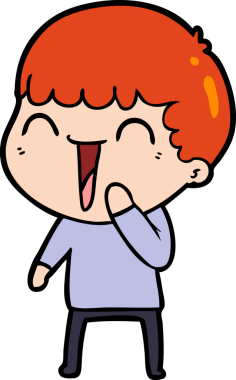 Bir insan tarafından çizilmiş mutlu bir adam.