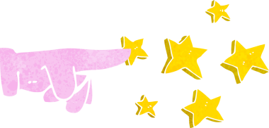 Bir insan tarafından çizilmiş bir çizgi film.