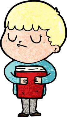 Bir insan tarafından çizilmiş huysuz çocuk çizgi filmi.