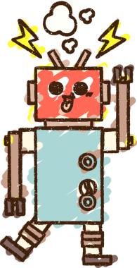 Bir insan tarafından çizilen Dans Eden Robot Tebeşiri