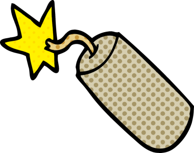 Bir insan tarafından çizilmiş karalama dinamiti.