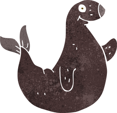 Bir insan tarafından çizilmiş karikatür mührü