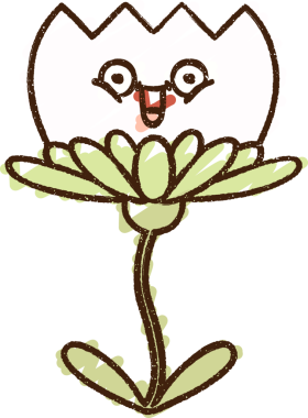 Bir insan tarafından çizilen Mutlu Çiçek Tebeşiri