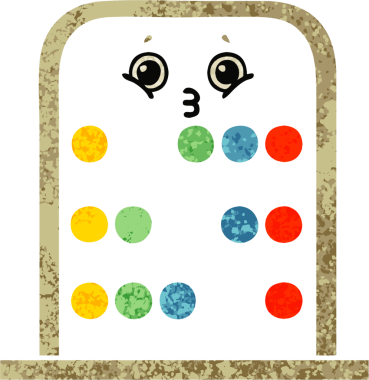 Bir insan tarafından çizilmiş abaküsün retro illüstrasyon tarzı karikatürü