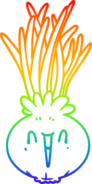 gökkuşağı gradyan çizimi bir insan tarafından çizilmiş bir çizgi soğan