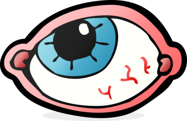 Bir insan tarafından çizilmiş ürkütücü bir çizgi film.